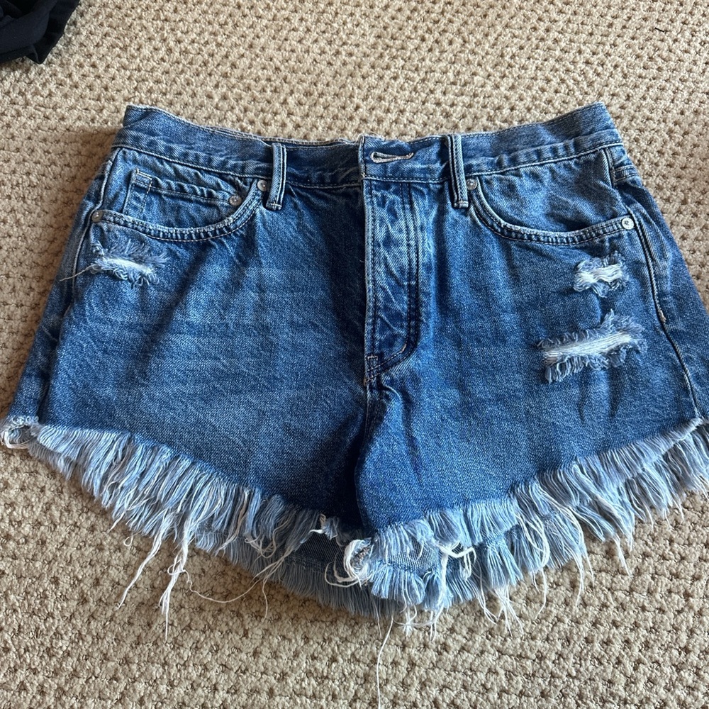 We the Free Indigo Denim Shorts